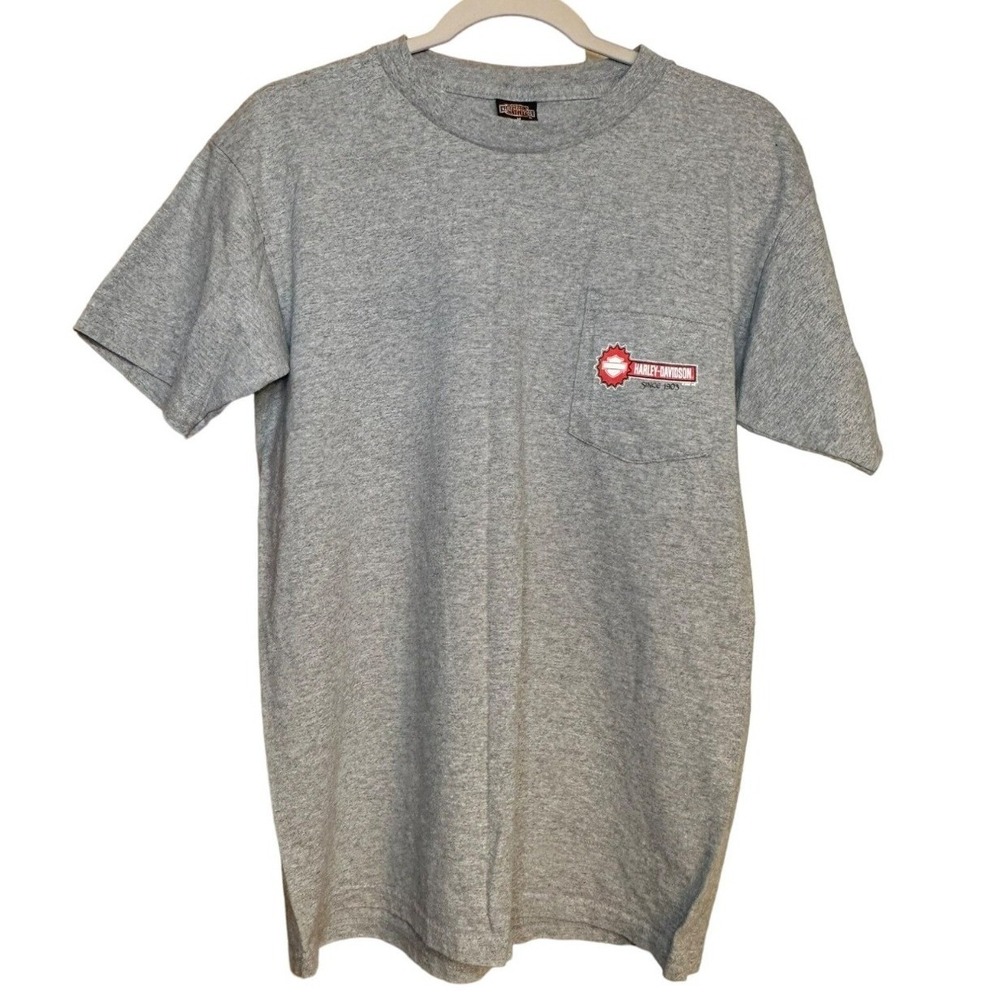 Harley-Davidson Motorcycle Men's‎ Medium Battlefield Gettysburg Pocket Tee